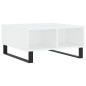 vidaXL Mesa de centro madera de ingeniería blanco 60x60x30 cm vidaXL Mesa de centro madera de ingeniería blanco 60x60x30 cm