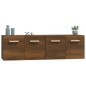 vidaXL Armarios pared 2 uds contrachapada roble marrón 60x36,5x35cm vidaXL Armarios pared 2 uds contrachapada roble marrón 60x36,5x35cm