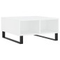 vidaXL Mesa de centro madera de ingeniería blanco 60x60x30 cm vidaXL Mesa de centro madera de ingeniería blanco 60x60x30 cm