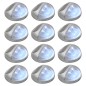 vidaXL Lámparas solares LED de pared exterior 12 uds redondas plateada vidaXL Lámparas solares LED de pared exterior 12 uds redondas plateada