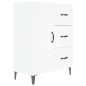vidaXL Aparador de madera de ingeniería blanco 69,5x34x90 cm vidaXL Aparador de madera de ingeniería blanco 69,5x34x90 cm