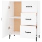 vidaXL Aparador de madera de ingeniería blanco 69,5x34x90 cm vidaXL Aparador de madera de ingeniería blanco 69,5x34x90 cm