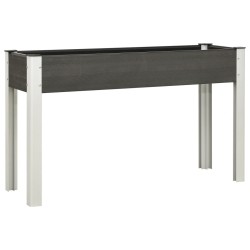 vidaXL Arriate de jardín WPC gris 120x40x75 cm