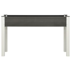 vidaXL Arriate de jardín WPC gris 120x40x75 cm