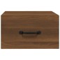 vidaXL Mesita de noche de pared marrón roble 35x35x20 cm vidaXL Mesita de noche de pared marrón roble 35x35x20 cm