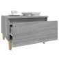 vidaXL Mesa auxiliar madera contrachapada gris Sonoma 50x46x35 cm vidaXL Mesa auxiliar madera contrachapada gris Sonoma 50x46x35 cm