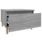 vidaXL Mesa auxiliar madera contrachapada gris Sonoma 50x46x35 cm vidaXL Mesa auxiliar madera contrachapada gris Sonoma 50x46x35 cm