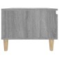vidaXL Mesa auxiliar madera contrachapada gris Sonoma 50x46x35 cm vidaXL Mesa auxiliar madera contrachapada gris Sonoma 50x46x35 cm