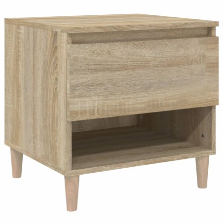 vidaXL Mesita de noche madera contrachapada roble Sonoma 50x46x50 cm