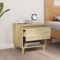 vidaXL Mesita de noche madera contrachapada roble Sonoma 50x46x50 cm vidaXL Mesita de noche madera contrachapada roble Sonoma 50x46x50 cm