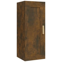 vidaXL Armario de pared madera contrachapada roble ahumado 35x34x90 cm