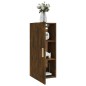 vidaXL Armario de pared madera contrachapada roble ahumado 35x34x90 cm vidaXL Armario de pared madera contrachapada roble ahumado 35x34x90 cm