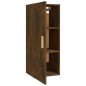 vidaXL Armario de pared madera contrachapada roble ahumado 35x34x90 cm vidaXL Armario de pared madera contrachapada roble ahumado 35x34x90 cm