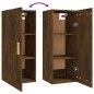 vidaXL Armario de pared madera contrachapada roble ahumado 35x34x90 cm vidaXL Armario de pared madera contrachapada roble ahumado 35x34x90 cm