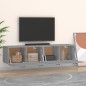 vidaXL Armarios de pared 2 uds contrachapada gris sonoma 60x36,5x35cm