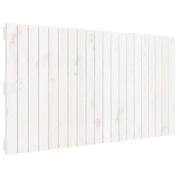 vidaXL Cabecero de cama pared madera maciza pino blanco 127,5x3x60 cm