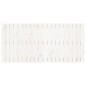 vidaXL Cabecero de cama pared madera maciza pino blanco 127,5x3x60 cm vidaXL Cabecero de cama pared madera maciza pino blanco 127,5x3x60 cm