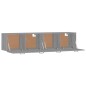 vidaXL Armarios de pared 2 uds contrachapada gris sonoma 60x36,5x35cm