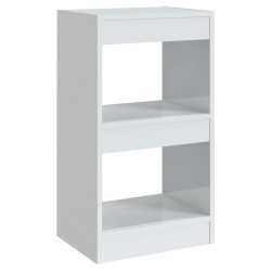 vidaXL Estantería/divisor de espacios blanco brillante 40x30x72 cm