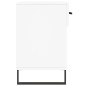 vidaXL Banco zapatero madera de ingeniería blanco 102x35x55 cm