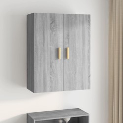 vidaXL Armario de pared colgante gris Sonoma 69,5x34x90 cm