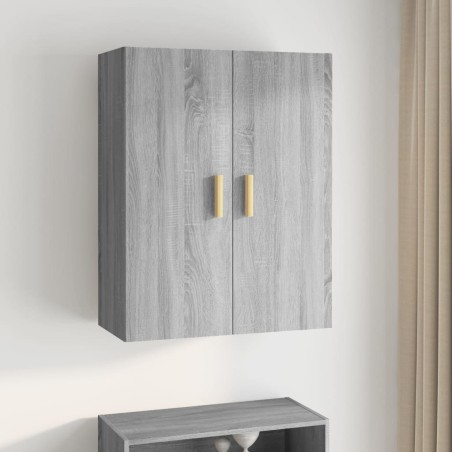 vidaXL Armario de pared colgante gris Sonoma 69,5x34x90 cm