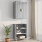 vidaXL Armario de pared colgante gris Sonoma 69,5x34x90 cm vidaXL Armario de pared colgante gris Sonoma 69,5x34x90 cm