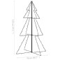 vidaXL Árbol de Navidad 160 LEDs interior y exterior 78x120 cm vidaXL Árbol de Navidad 160 LEDs interior y exterior 78x120 cm
