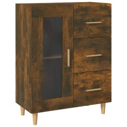vidaXL Aparador de madera de ingeniería roble ahumado 69,5x34x90 cm