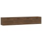 vidaXL Armarios pared 2 uds contrachapada roble marrón 100x36,5x35 cm