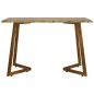 vidaXL Mesa de comedor MDF y hierro marrón oscuro 120x60x74 cm vidaXL Mesa de comedor MDF y hierro marrón oscuro 120x60x74 cm