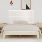 vidaXL Cabecero de cama de pared madera maciza pino blanco 166x3x90 cm