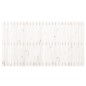 vidaXL Cabecero de cama de pared madera maciza pino blanco 166x3x90 cm
