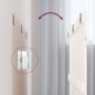 vidaXL Cabecero de cama de pared madera maciza pino blanco 166x3x90 cm