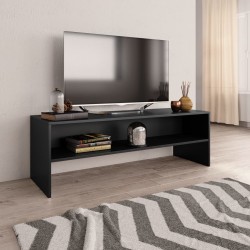 vidaXL Mueble para TV madera contrachapada negro 120x40x40 cm