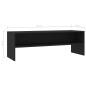 vidaXL Mueble para TV madera contrachapada negro 120x40x40 cm