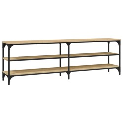vidaXL Mueble de TV madera contrachapada roble Sonoma 160x30x50 cm