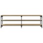 vidaXL Mueble de TV madera contrachapada roble Sonoma 160x30x50 cm vidaXL Mueble de TV madera contrachapada roble Sonoma 160x30x50 cm
