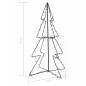 vidaXL Árbol de Navidad 160 luces LED interior y exterior 78x120 cm vidaXL Árbol de Navidad 160 luces LED interior y exterior 78x120 cm