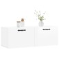 vidaXL Armario de pared madera ingeniería blanco brillo 100x36,5x35 cm vidaXL Armario de pared madera ingeniería blanco brillo 100x36,5x35 cm