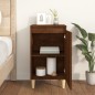 vidaXL Mesita de noche madera contrachapada roble marrón 40x35x70 cm vidaXL Mesita de noche madera contrachapada roble marrón 40x35x70 cm