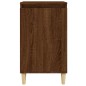 vidaXL Mesita de noche madera contrachapada roble marrón 40x35x70 cm vidaXL Mesita de noche madera contrachapada roble marrón 40x35x70 cm