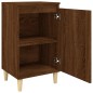 vidaXL Mesita de noche madera contrachapada roble marrón 40x35x70 cm vidaXL Mesita de noche madera contrachapada roble marrón 40x35x70 cm