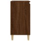 vidaXL Mesita de noche madera contrachapada roble marrón 40x35x70 cm vidaXL Mesita de noche madera contrachapada roble marrón 40x35x70 cm