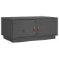 vidaXL Mesa de centro de madera maciza de pino gris 80x50x35 cm vidaXL Mesa de centro de madera maciza de pino gris 80x50x35 cm