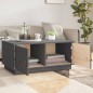 vidaXL Mesa de centro de madera maciza de pino gris 80x50x35 cm vidaXL Mesa de centro de madera maciza de pino gris 80x50x35 cm