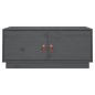 vidaXL Mesa de centro de madera maciza de pino gris 80x50x35 cm vidaXL Mesa de centro de madera maciza de pino gris 80x50x35 cm