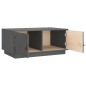 vidaXL Mesa de centro de madera maciza de pino gris 80x50x35 cm vidaXL Mesa de centro de madera maciza de pino gris 80x50x35 cm