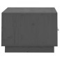 vidaXL Mesa de centro de madera maciza de pino gris 80x50x35 cm vidaXL Mesa de centro de madera maciza de pino gris 80x50x35 cm