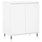vidaXL Aparador de madera contrachapada blanco 60x35x70 cm vidaXL Aparador de madera contrachapada blanco 60x35x70 cm